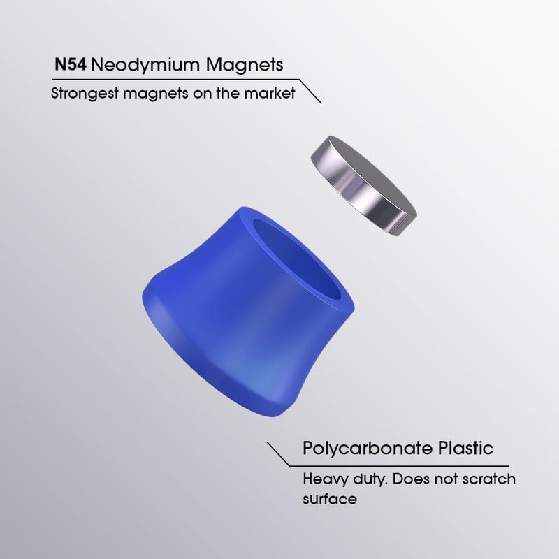 boldpurple Extra Strong Magnets for Whiteboard, Glassboard and Fridge (Purple, 8 Pack, Small). N54 Neodymium Rare Earth Heavy Duty Magnets for Home and Office Supplies. - Image 4